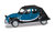 Citroën 2 CV Charleston schwarz / blau 1:87