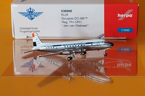 Herpa 536998 KLM Douglas DC-6B PH-DFH 1:500