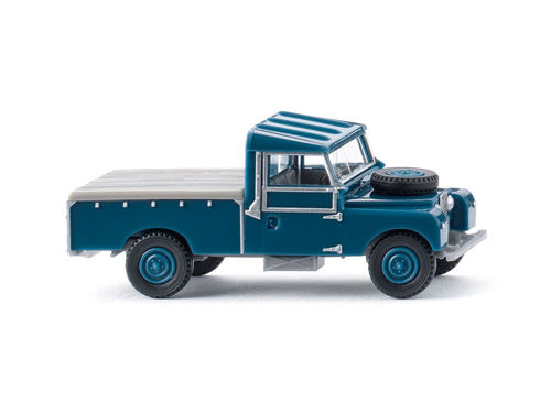 Land Rover Pickup - azurblau Flachplane 1:87