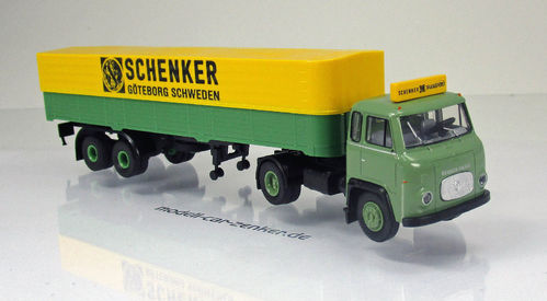 Scania-Vabis LB 76 Pritsche/Plane-Sattelzug " Schenker "