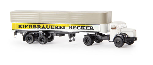 Berliet TLR 8 Pritschensattelzug „ Bierbrauerei Becker “