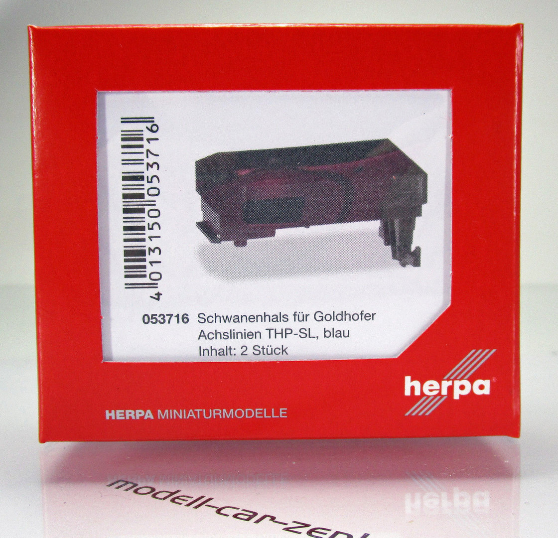 Herpa 053716  Schwanenhals für Goldhofer Achslinien THP-SL blau 1:87 H0 NEU 