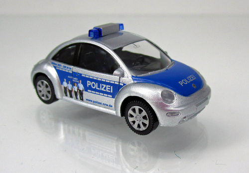 VW Beetle Polizei blau/silber