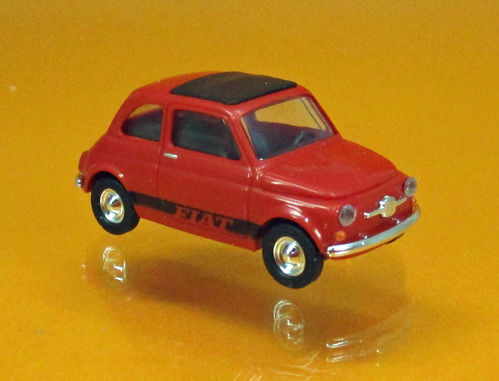 Fiat 500 » FIAT « Rot mit schwarzen Schriftzug