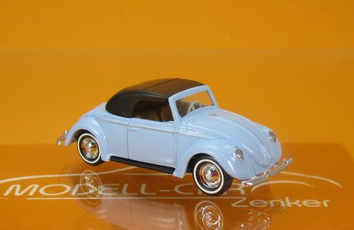 VW Hebmüller Cabrio, geschlossen, hellblau
