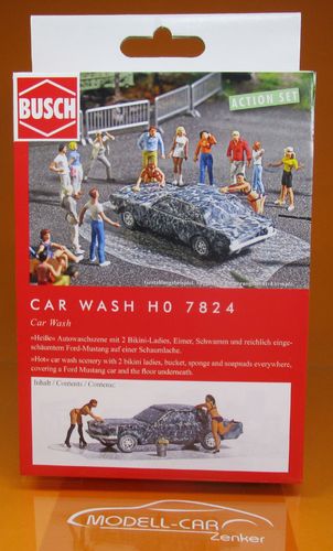 Action Set: Car Wash H0/1:87