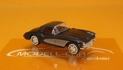 Chevrolet Corvette Cabrio schwarz 1:87