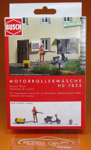 Action Set: Motorrollerwäsche H0/1:87
