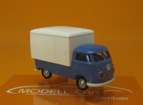 VW T1b Kofferaufbau blau 1:87