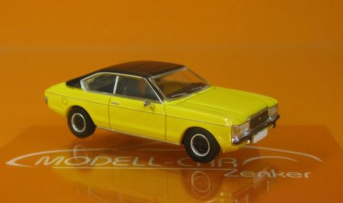 Ford Granada Mk I Coupé (1975) gelb schwarz 1:87