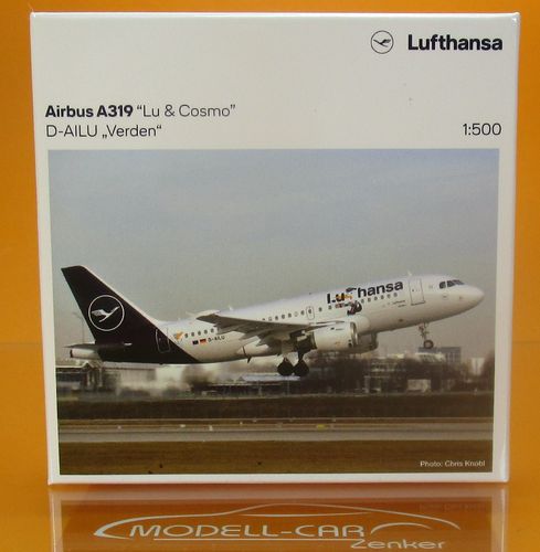 D-AILU Verden 1/500 HERPA 534451 Airbus A319 Lufthansa Lu 