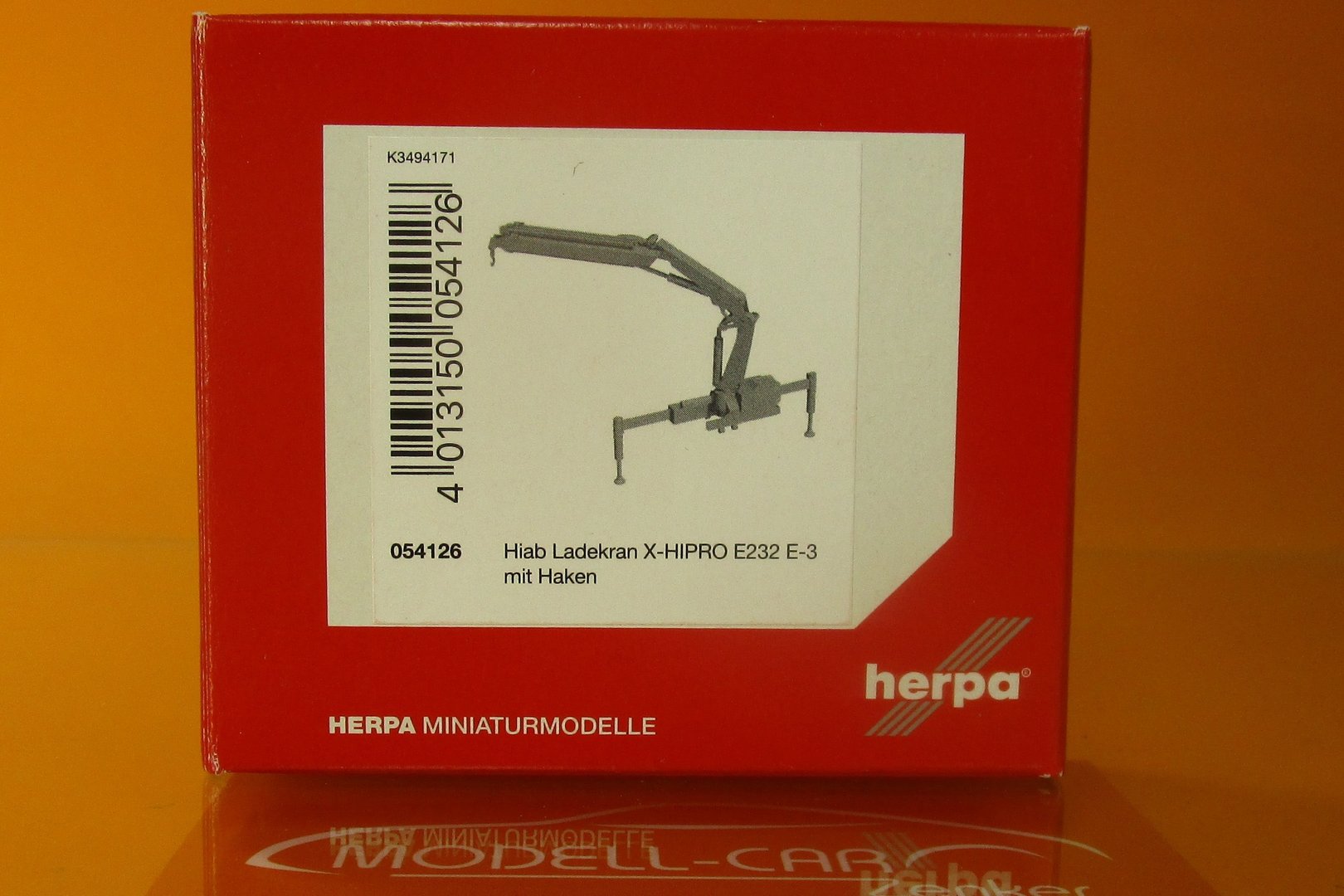 Herpa Hiab Ladekran X-HIPRO 232 E-3 Haken 054126