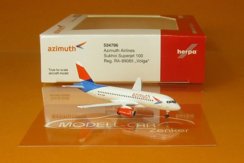 Azimuth Airlines Sukhoi Superjet 100 - RA-89085 "Volga" 1:500