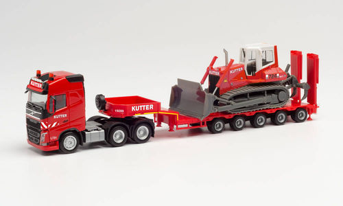 Volvo FH Gl. 6x4 Tieflade-SZ Raupe Kutter 1:87
