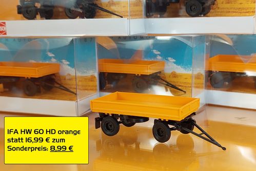 IFA Anhänger HW 60 HD Orange/ Schwarz 1:87