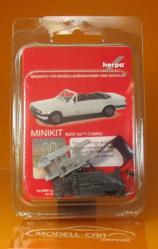 MiniKit BMW 3er Cabriolet (E30) schwarz 1:87