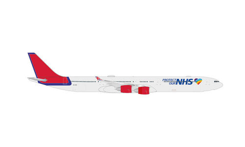 Maleth Aero Airbus A340-600 “Protect Our NHS” – 9H-NHS 1:500