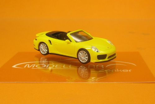 Porsche 911 (991.2) Turbo Cabrio racinggelb 1:87