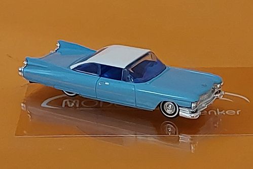 Cadillac Eldorado pastellblau / weißes Dach 1:87