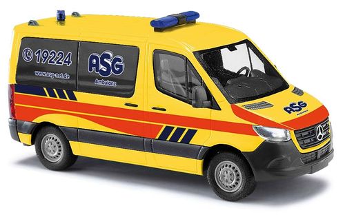 MB Sprinter kurz Bus ASG Ambulanz Hamburg 1:87