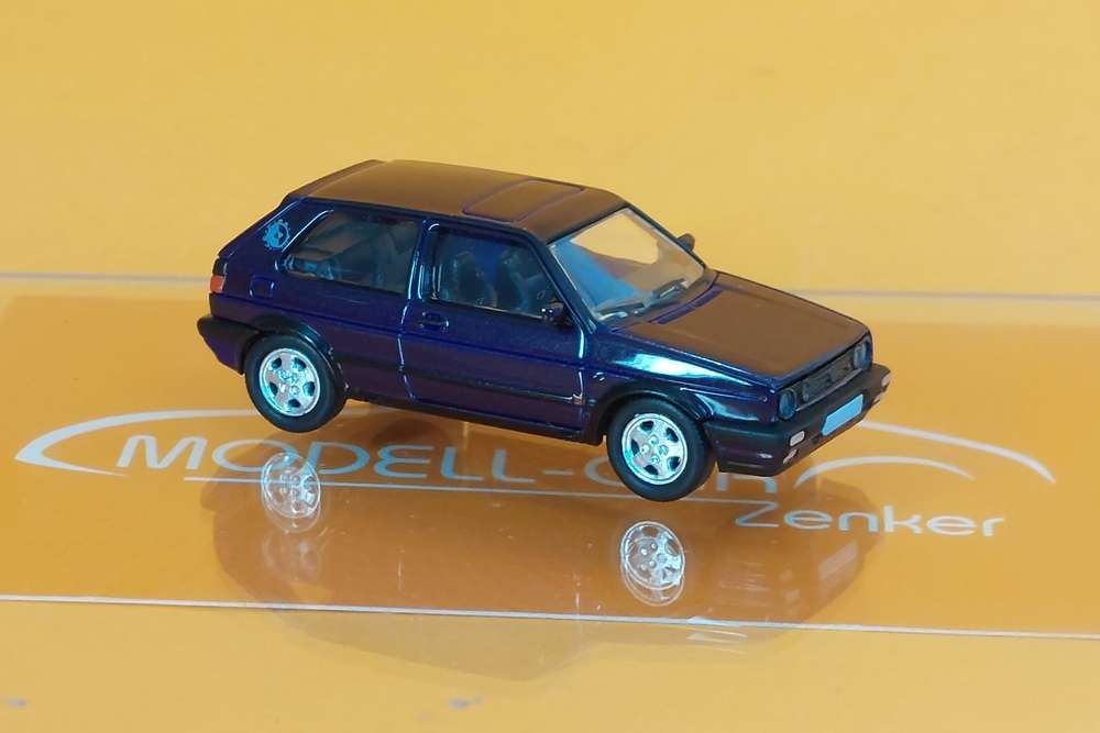 Brekina pcx870304-1/87 VW GOLF II GTI Fire & Ice 1990 Metallico-Violetto scuro 