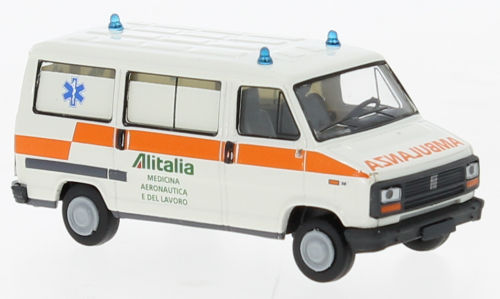 Fiat Ducato Bus Ambulanza Alitalia 1982 1:87