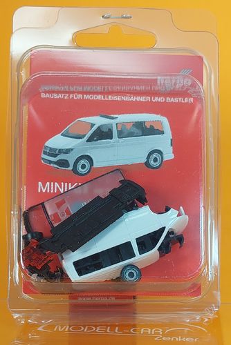 Minikit VW T6.1 Bus mit Hänsch DBS 5000 weiß 1:87