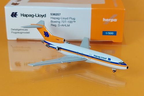 Hapag-Lloyd Flug Boeing 727-100 D-AHLM 1:500
