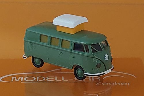 VW T1b Camper grün mit Hubdach Bj.1960 1:87