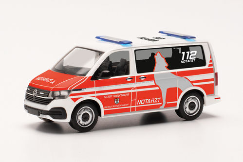 VW T 6.1 Kombi Feuerwehr Wolfsburg 1:87