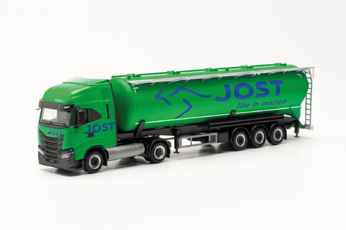Iveco S-Way LNG Silo-Sattelzug Jost Group LUX 1:87