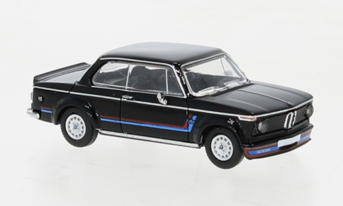 BMW 2002 Turbo Bj.1973 schwarz Dekor 1:87