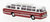Ikarus 55 Omnibus rot / weiß mit Dachgarten 1:87