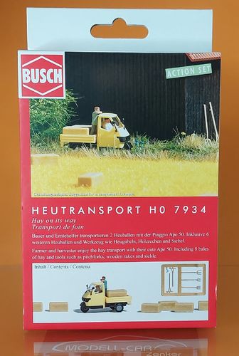 A-Set: Busch 7934 Heutransport H0