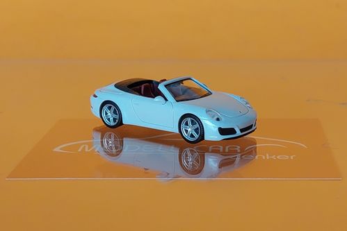 Porsche 911 (991.2) Carrera 2 Cabrio carraraweiß metallic 1:87