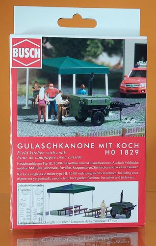 Busch 1829 Gulaschkanone mit Koch H0