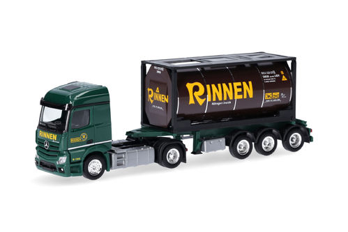 MB Actros `11 Streamspace 2.3 Tankcontainer-SZ Rinnen 1:87