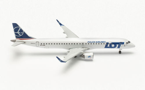Herpa 536325-001 LOT Polish Airlines Embraer E195 – SP-LNM 1:500
