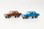 Minikit 2 x IFA Wartburg 353 `66 Limousine braun & blau 1:87