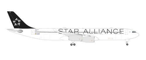 Herpa Wings 536851 Lufthansa Airbus A340-300 "Star Alliance" D-AIGW 1:500