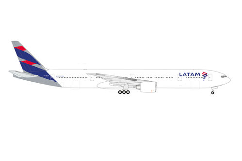 Herpa 537346 LATAM Airlines Brasil Boeing 777-300ER – PT-MUF 1:500