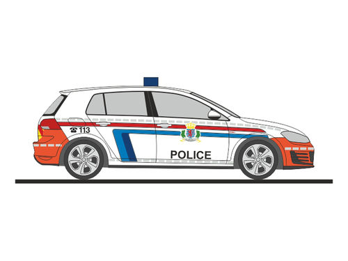 Volkswagen Golf 7 GTI Police Luxemburg 1:87