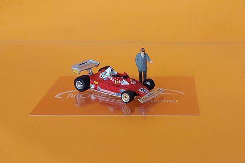 Ferrari 312 T2 mit Figur No.21 Ferrari No. 21 G.Villeneuve 1976 1:87