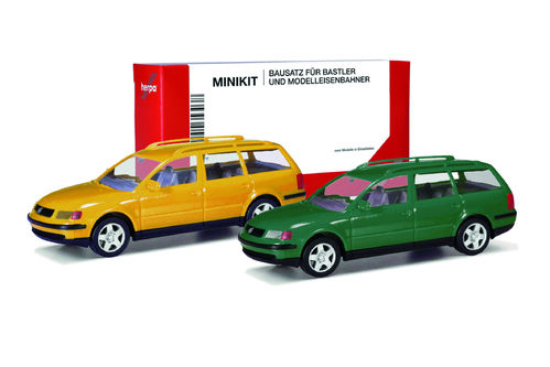 Minikit VW Passat Variant (B5) gelb & grün 1:87