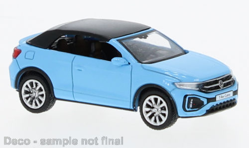 VW T-Roc Cabriolet geschlossen hellblau 2022 1:87
