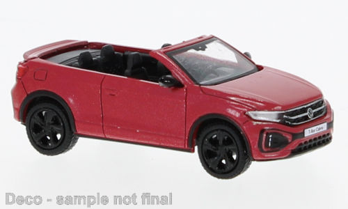 VW T-Roc Cabriolet offen metallic-rot 2022 1:87