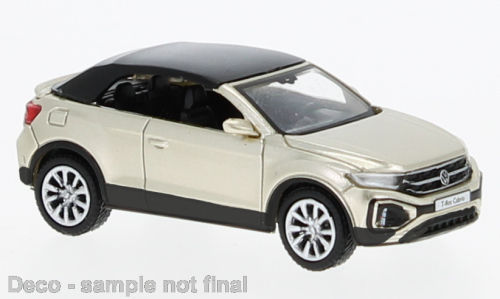 VW T-Roc Cabriolet geschlossen metallic-beige 2022 1:87