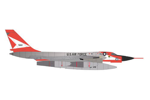 Herpa 573160 XB-58 Hustler USAF B58 Test Force 55-0661 1:200